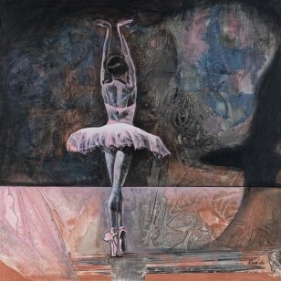 Almos Karalevičienės paveikslo „Baletas“ reprodukcija