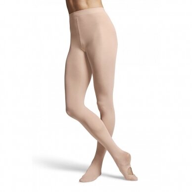 Baletinės pėdkelnės Bloch su skyle T0982L (švelniai rožinė, šviesi kūno sp.) 2