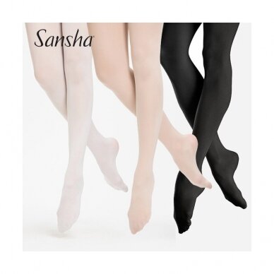 Baletinės pėdkelnės "Sansha T99" (baletinė rožinė, balta, juoda sp.) 1