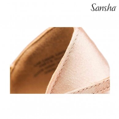 Pramoginių šokių basutės Sansha „Rosa" 5 Pramoginių šokių basutės Sansha „Rosa" 5