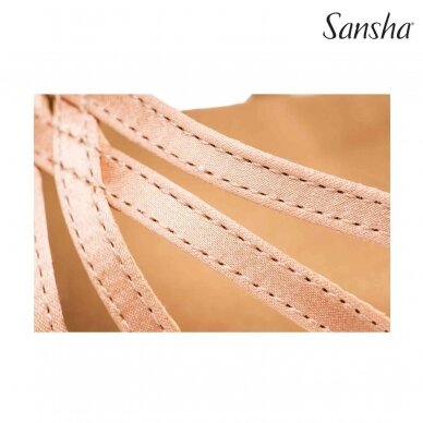 Pramoginių šokių basutės Sansha „Rosa" 6 Pramoginių šokių basutės Sansha „Rosa" 6