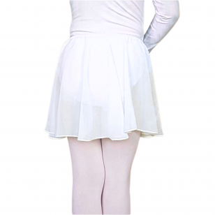 Vaikiškas šifoninis sijonas Amber „S100“ (baltos spalvos)