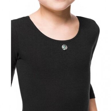 Vaikiškas kostiumėlis 3/4 ilgio rankovėmis "Klara"(rožinė, juoda sp.) 2